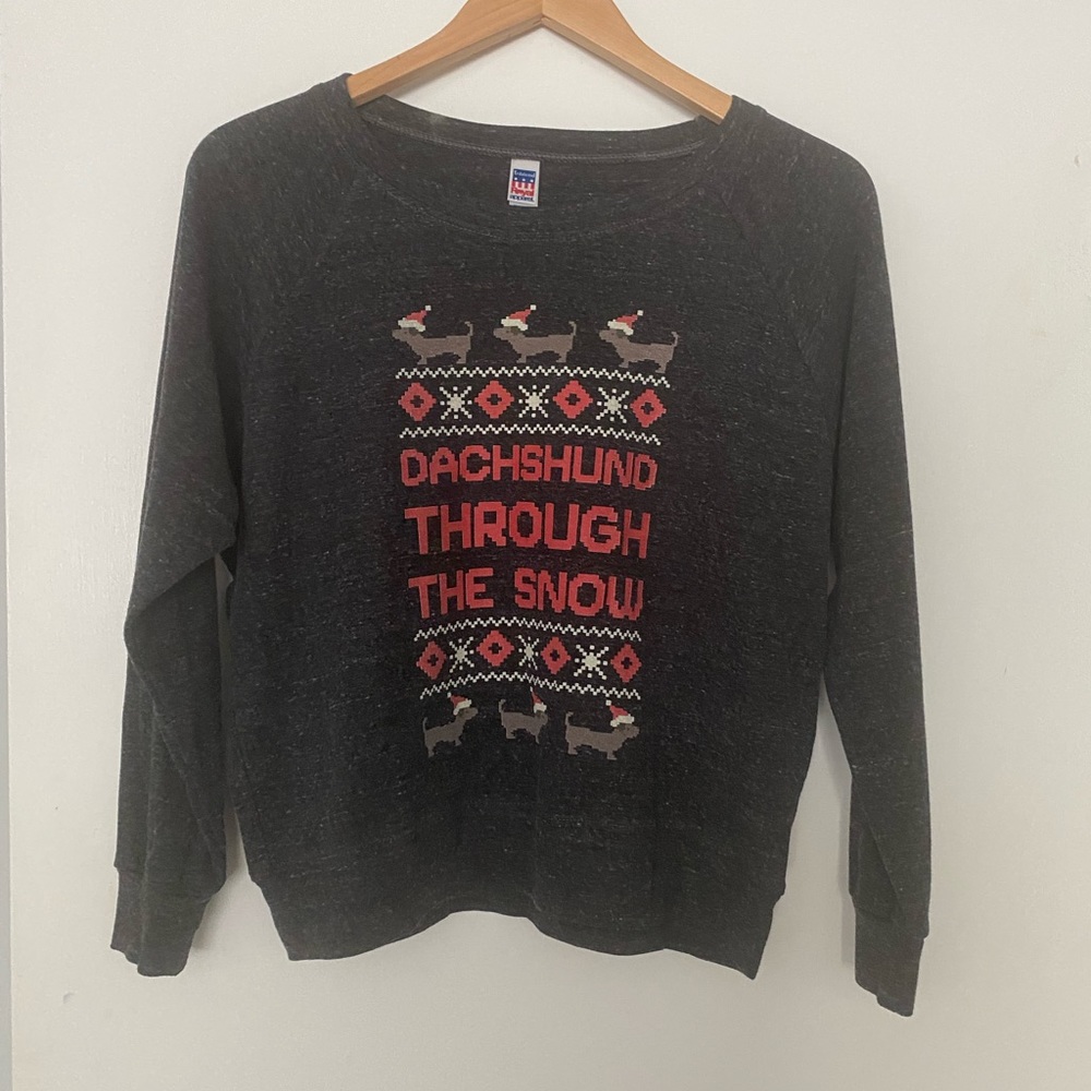 Christmas Sweater -Dachshund Through The Snow